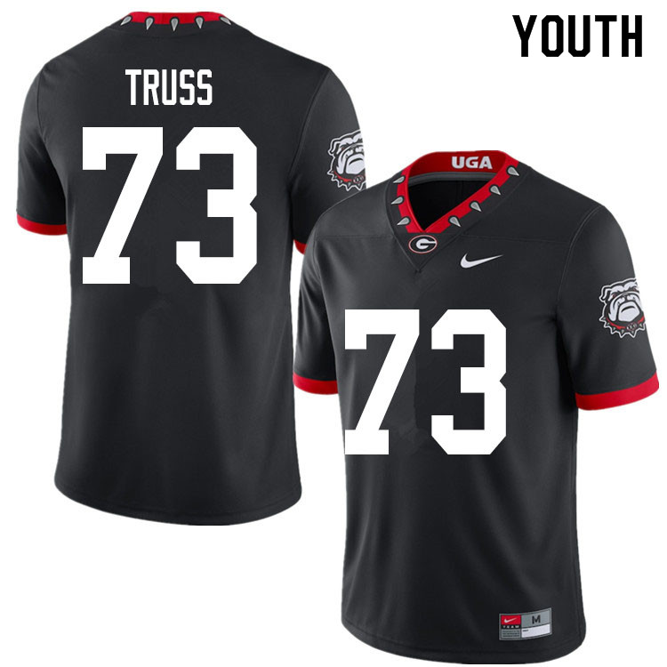 2020 Youth #73 Xavier Truss Georgia Bulldogs Mascot 100th Anniversary College Football Jerseys Sale-